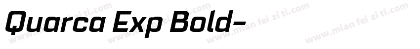 Quarca Exp Bold字体转换